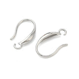 Ørekroge Med Øje – Langtidsholdbar Platinbelagt Stål (19mm) - Uniq Perler - 119119