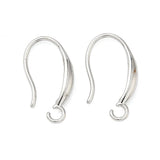 Ørekroge Med Øje – Langtidsholdbar Platinbelagt Stål (19mm) - Uniq Perler - 119119
