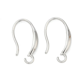 Ørekroge Med Øje – Langtidsholdbar Platinbelagt Stål (19mm) - Uniq Perler - 119119