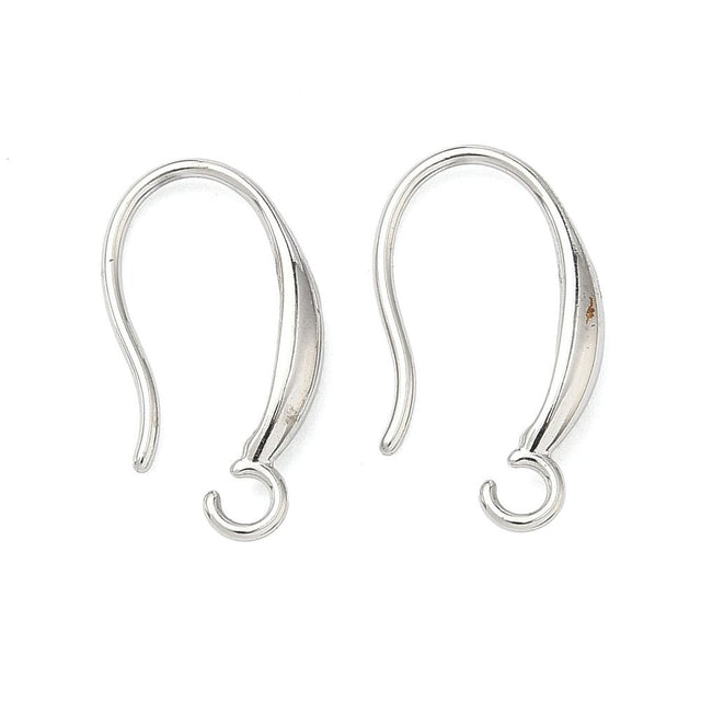 Ørekroge Med Øje – Langtidsholdbar Platinbelagt Stål (19mm) - Uniq Perler - 119119