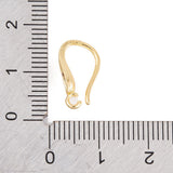 Ørekroge Med Zirkonia – 18K Langtidsholdbar Forgyldt Messing (15x4mm) - Uniq Perler - 123922