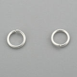 Øsken/O - Ringe – Åben, Forsølvet Stål (4x0,6mm), 20 stk - Uniq Perler - 111518