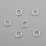Øsken/O - Ringe – Åben, Forsølvet Stål (4x0,6mm), 20 stk - Uniq Perler - 111518