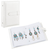 Opbevarings "Bog" Til Øreringe (14x18x4cm) - Hvid - Uniq Perler - 