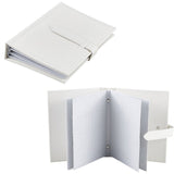 Opbevarings "Bog" Til Øreringe (14x18x4cm) - Hvid - Uniq Perler - 