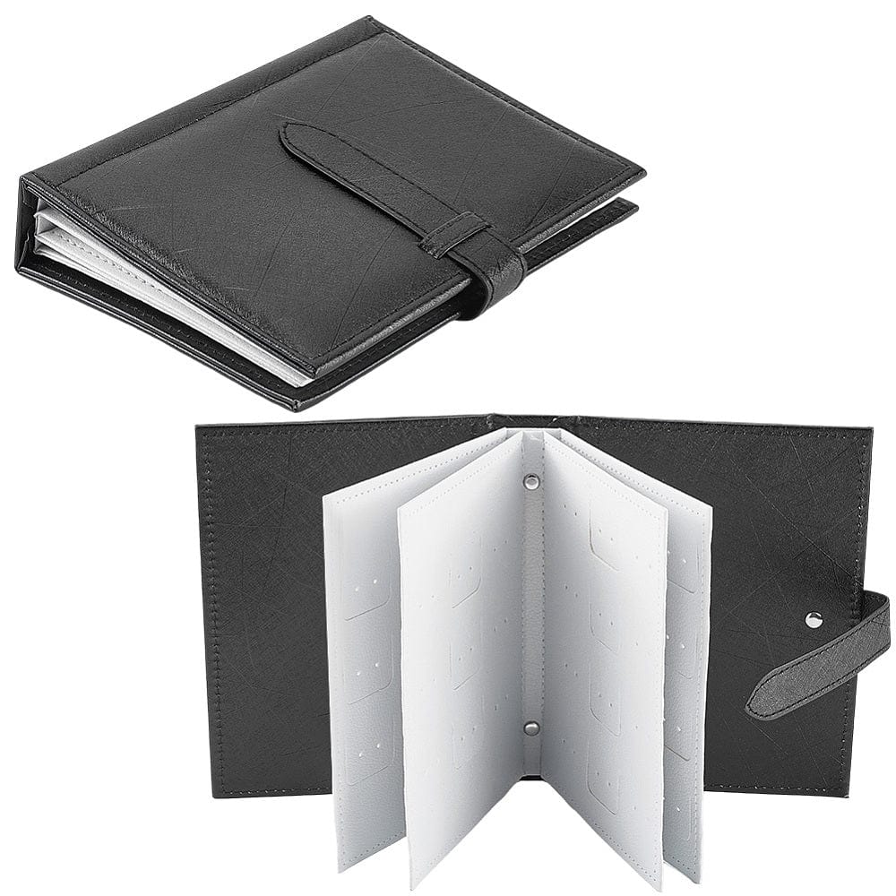 Opbevarings "Bog" Til Øreringe (14x18x4cm) - Sort - Uniq Perler - 116095