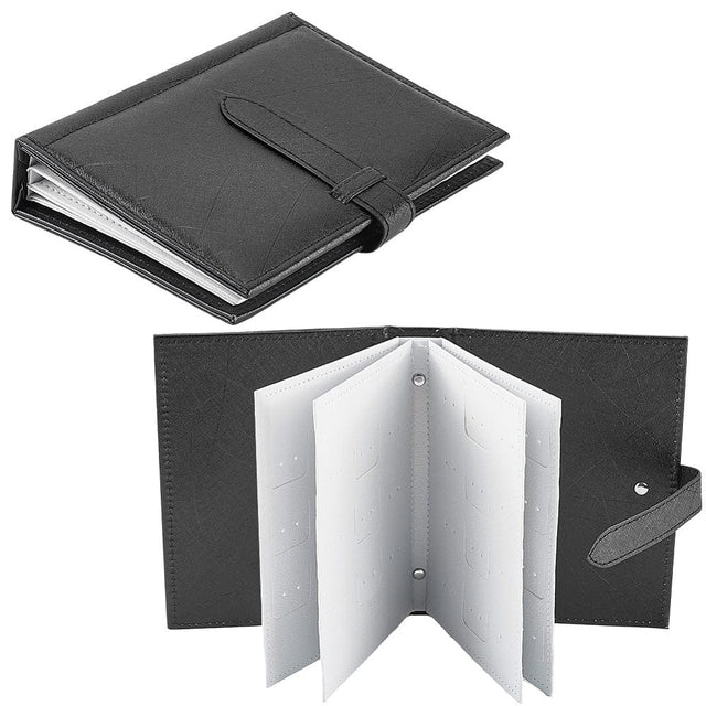 Opbevarings "Bog" Til Øreringe (14x18x4cm) - Sort - Uniq Perler - 116095