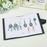 Opbevarings "Bog" Til Øreringe (14x18x4cm) - Sort - Uniq Perler - 116095