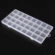 Opbevaringsboks Med 32 Rum – Klar (26x13,3x1,4cm) - Uniq Perler - 123451