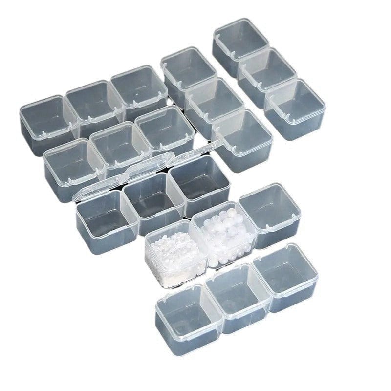 Opbevaringskasse Med 30 Rum, (20x17,5x2cm) - Uniq Perler - 930842