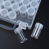 Opbevaringskasse Med 30 Små Bøtter Med Låg – Klar (47,5x27cm) - Uniq Perler - 148963