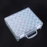 Opbevaringskasse Med 30 Små Bøtter Med Låg – Klar (47,5x27cm) - Uniq Perler - 148963