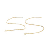 Ørekæder – 14K Langtidsholdbar Forgyldning (100mm) - Uniq Perler - 111671