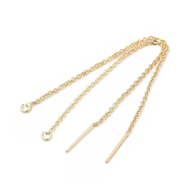 Ørekæder – 14K Langtidsholdbar Forgyldning (100mm) - Uniq Perler - 111671