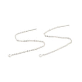 Ørekæder – Forsølvet (100mm) - Uniq Perler - 1111490207