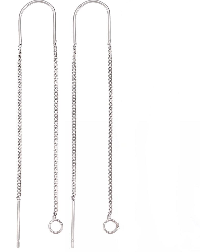 Ørekæder Med Fast Stykke – Platinium (118mm) - Uniq Perler - 0001489552