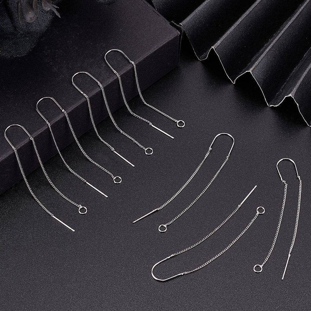 Ørekæder Med Fast Stykke – Platinium (118mm) - Uniq Perler - 0001489552