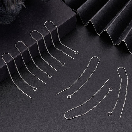 Ørekæder Med Fast Stykke – Platinium (118mm) - Uniq Perler - 0001489552