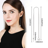 Ørekæder Med Fast Stykke – Platinium (118mm) - Uniq Perler - 0001489552