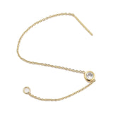 Ørekæder Med Zirkonia – 18K Langtidsholdbar Forgyldt (113mm) - Uniq Perler - 113995