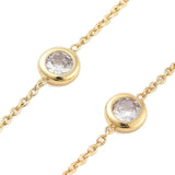 Ørekæder Med Zirkonia – 18K Langtidsholdbar Forgyldt (113mm) - Uniq Perler - 113995