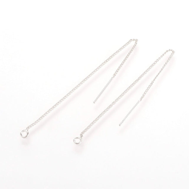 Ørekæder – Platin Belagt (82 - 85mm) - Uniq Perler - 114082