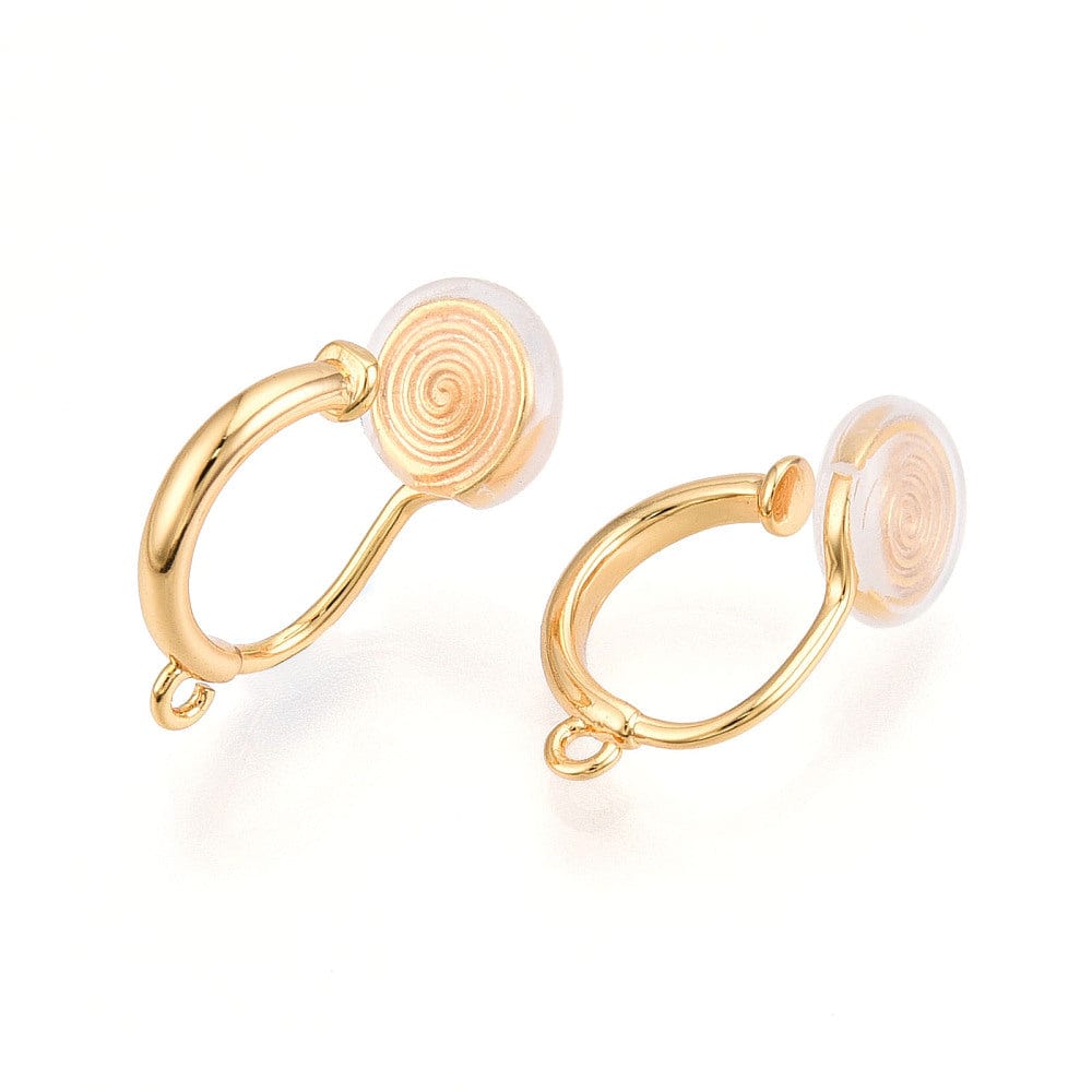 Øreklips Creoler – 18K Langtidsholdbar Forgyldt (20 - 21x12 - 13mm) - Uniq Perler - 115265