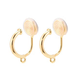 Øreklips Creoler – 18K Langtidsholdbar Forgyldt (20 - 21x12 - 13mm) - Uniq Perler - 115265