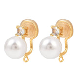 Øreklips Med Øje - 18K Langtidsholdbar Forgyldt (19x10mm) - Uniq Perler - 115482