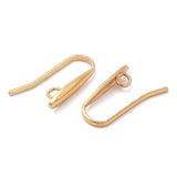 Ørekroge – 18K Forgyldt Stål (19.5mm, 5 par) - Uniq Perler - 117801