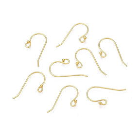 Öronkrokar i 925 Förgylld Sterling Silver –(19 - 20mm) - Uniq Perler - 116035