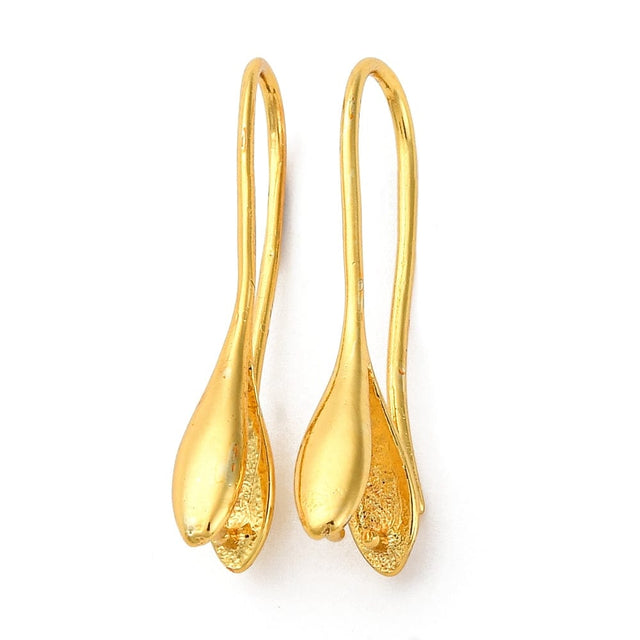 Ørekroge– Langtidsholdbar Forgyldt (23x3,5mm) - Uniq Perler - 115264