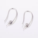 Ørekroge Med Bail Til Topboret/Anboret Perle – Langtidsholdbar platinbelagt - Uniq Perler - 