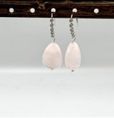 Ørekroge Med Klare Zirkonia Sten, Langtidsholdbar Platin Belagt (15x16x2mm) - Uniq Perler - 4466421