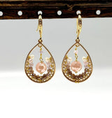 Ørekroge Med Let Mønster – Langtidsholdbar Forgyldt (15x2,5mm) - Uniq Perler - 0000013426