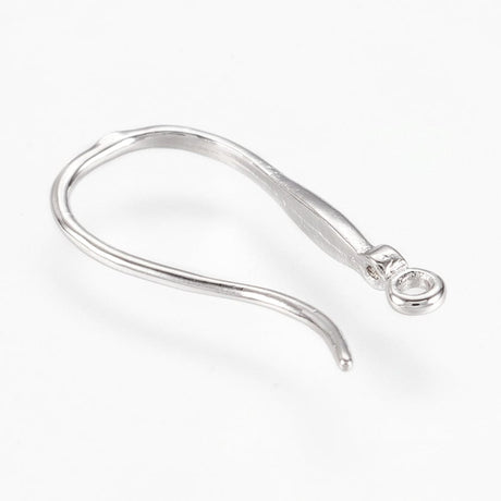 Ørekroge Med Lille Kubisk Zirkonia Sten - Uniq Perler - 0000014825