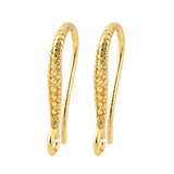 Ørekroge Med Øje, 18K Langtidsholdbar Forgyldt,( 16,5x2mm) - Uniq Perler - 114910