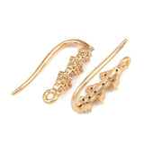 Ørekroge Med Zirkonia – 18K Langtidsholdbar Forgyldt (16,5x9mm) - Uniq Perler - 116126