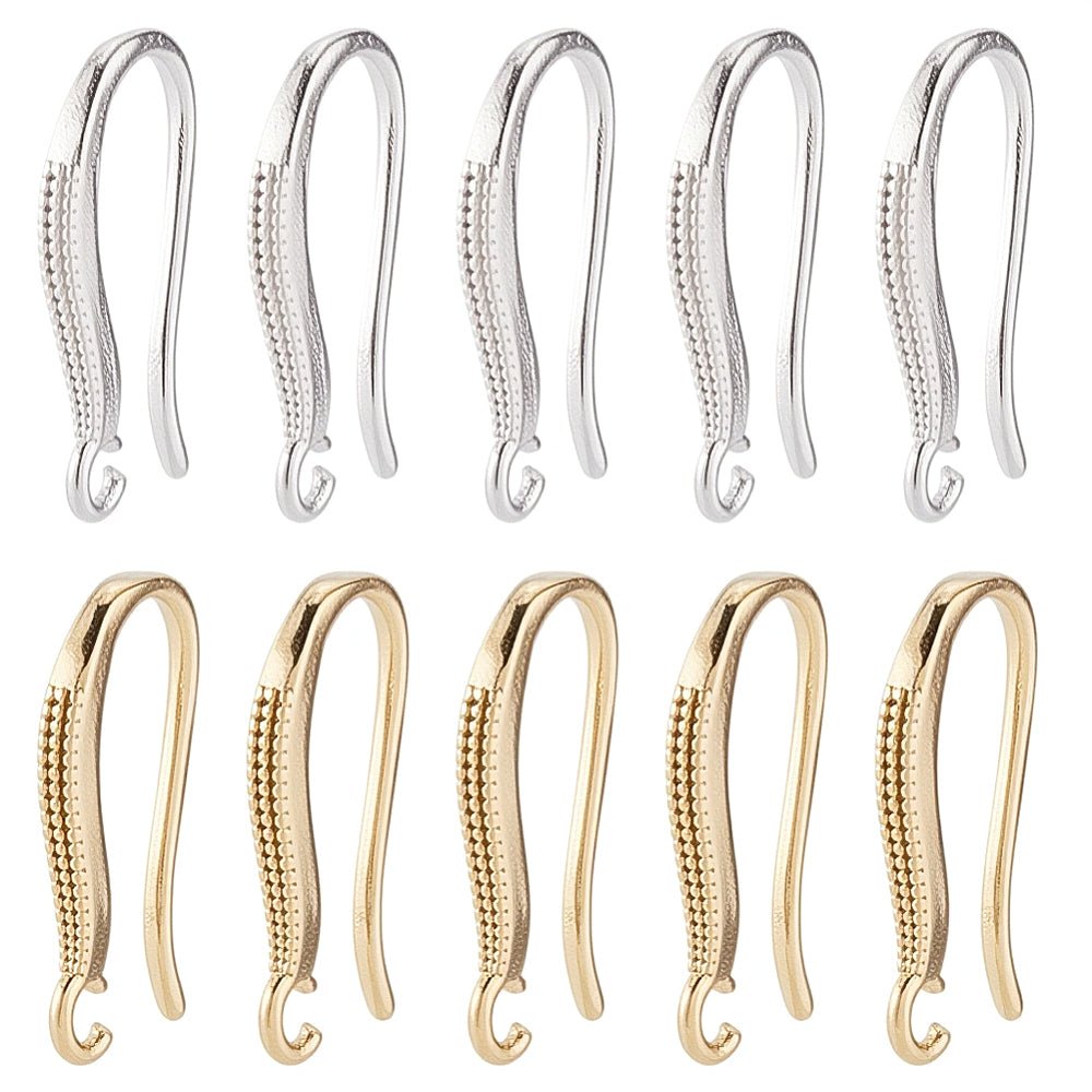 Ørekroge Mix – 2 Farver (15mm, 24 stk) - Uniq Perler - 117634