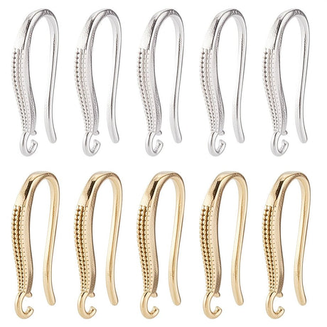 Ørekroge Mix – 2 Farver (15mm, 24 stk) - Uniq Perler - 117634