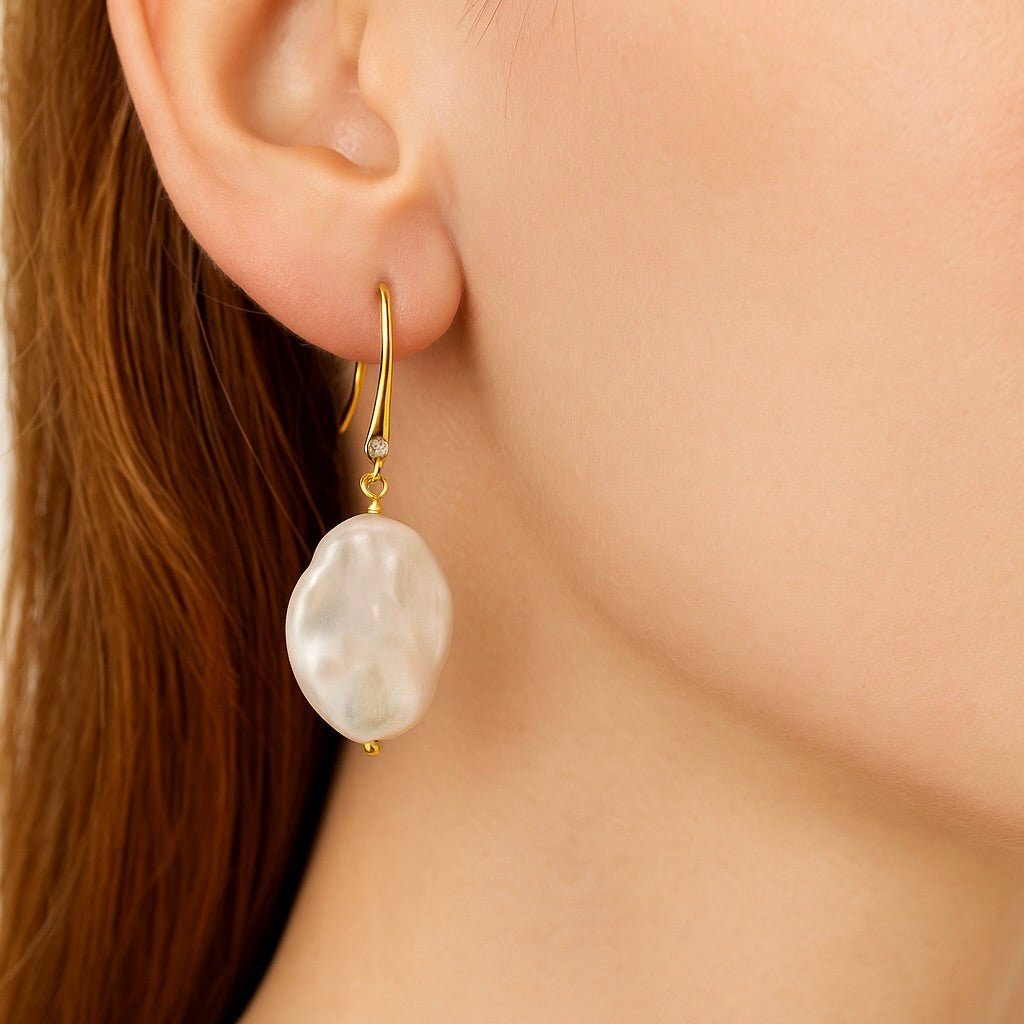 Øreringe Med Barok Ferskvandsperler - Uniq Perler - 0000000412