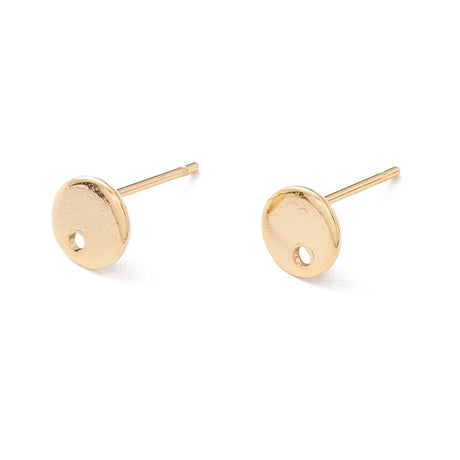 Ear stud – 24K Gold-plated Steel (6mm) - Uniq Perler - 117444