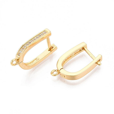 Ørestikkere – 18K Langtidsholdbar Forgyldt (20x12,5mm) - Uniq Perler - 115935