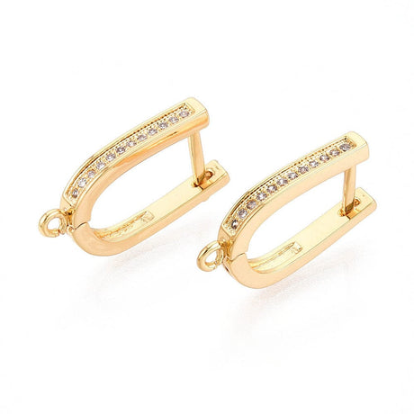 Ørestikkere – 18K Langtidsholdbar Forgyldt (20x12,5mm) - Uniq Perler - 115935