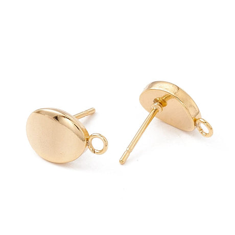 Ørestikkere, Forgyldt Stål, 12x5mm - Uniq Perler - 0875