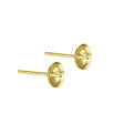 Ørestikkere Til Topboret/Anboret Perler, Forgyldt Sterling Sølv 925, (5mm) - Uniq Perler - 006244