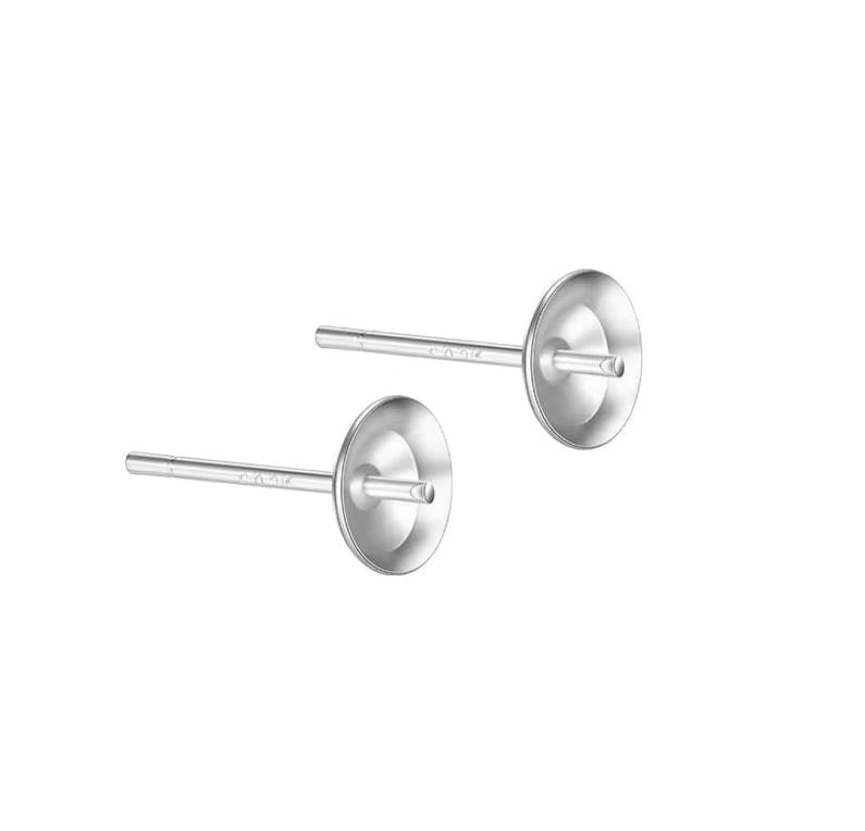 Ørestikkere Til Topboret/Anboret Perler, Sterling Sølv 925, (5mm) - Uniq Perler - 006200