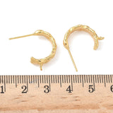 Ørestikkere/Creol– C - Form, Forgyldt Messing (19,5mm) - Uniq Perler - 115684