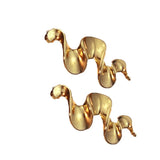 Organisk Design – Vandfast Forgyldt Stål (Par) - Uniq Perler - 56788