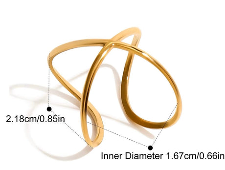 Organisk Vandfast Og Regulerbar Ring Af Forgyldt Stål - Uniq Perler - 114848